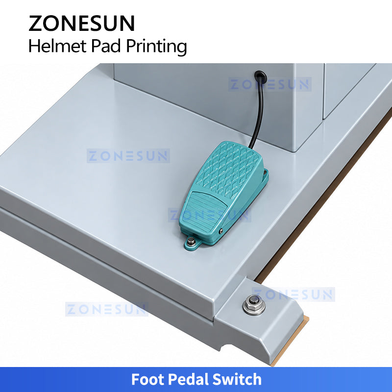 ZONESUN ZS-VTQYY2 Semi Automatic Helmet Pad Printing Machine