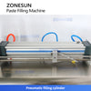 ZONESUN ZS-GY1C Pneumatic Paste & Liquid Filling Machine with Conveyor