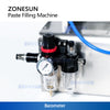 ZONESUN ZS‑GTJ Pneumatic Paste Filling Machine with Mixer and Hopper
