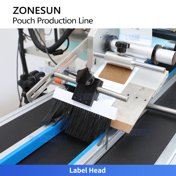 ZONESUN ZS-FSL220 Automatic Liquid Sachet Packaging Machine Pouch Filling, Sealing & Cutting Labeling System