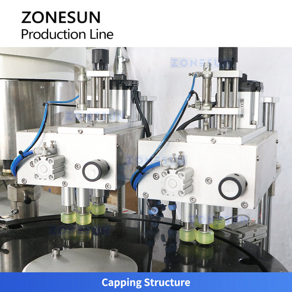 ZONESUN ZS-AFCL5 Automatic Gear Pump Filling Capping Labeling Line