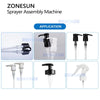 ZONESUN ZS-WIM06 Fully Automatic Trigger Sprayer Pump Assembly Machine with Dip Tube Cutting & Robotic Assembly System