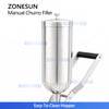 ZONESUN ZS-CZI4 Manual Center Filling Injection Machine for Donuts, Churros, Cakes, Bread Paste with Stainless Steel Hopper