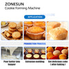 ZONESUN ZS-EH400 Automatic Cookie Depositor and Forming Machine for Cookies Cupcakes Puffs and Macaroons