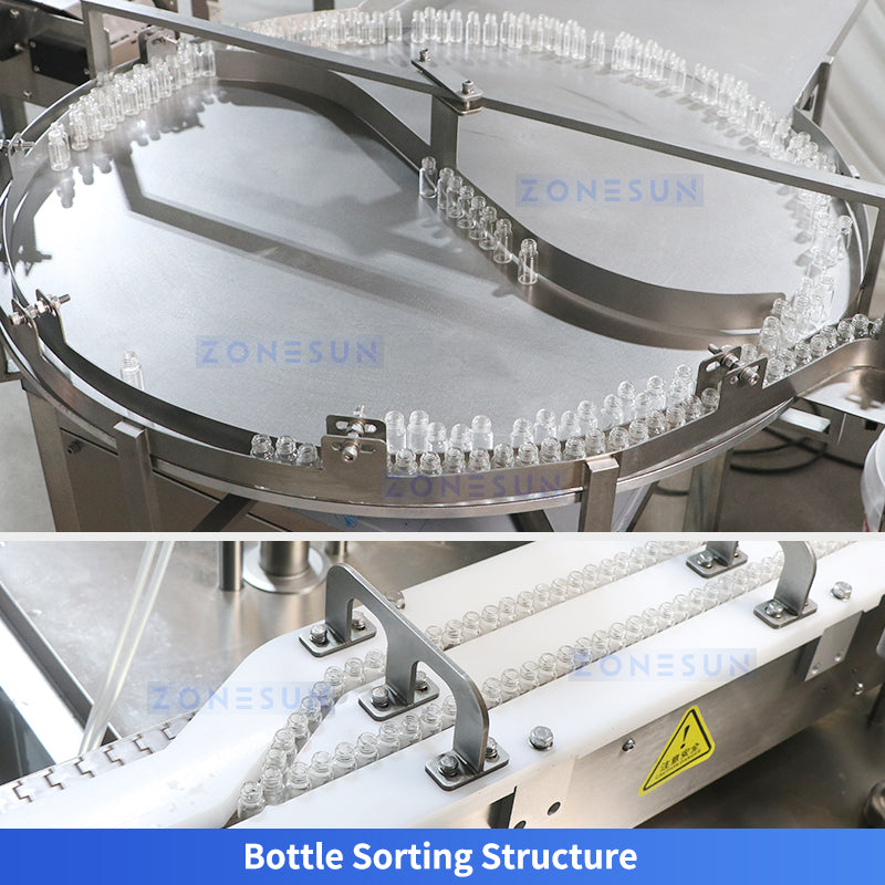 ZONESUN ZS-AFC70 Dual-Station Roller Ball Bottle Filling and Capping Machine