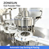 ZONESUN ZS-FAL12YF High Speed Automatic Vial Powder Filling and Crimp Capping Machine for Pharmaceutical Food and Chemical Powder Packaging