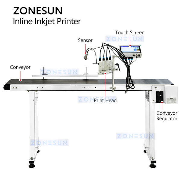ZONESUN ZS-IIP550 Industrial Inkjet Coding Machine