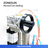 ZONESUN ZS-YG25P Pneumatic Aerosol Can Crimping Machine Luminum Spray Can Sealer