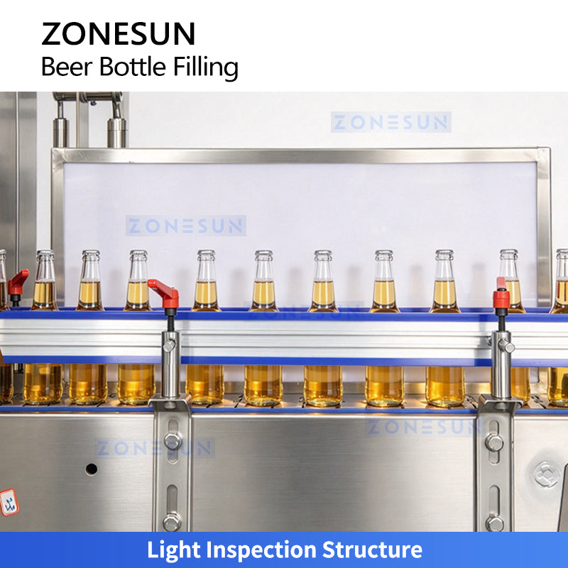 ZS-AFC883B automatic crown cap beer bottling and carbonated beverage filling line