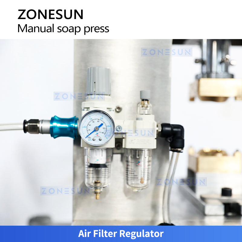 ZONESUN ZS-MYZ1 Pneumatic Soap Stamping Machine with Custom Molds