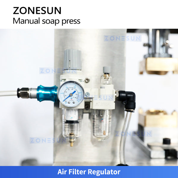 ZONESUN ZS-MYZ1 Pneumatic Soap Stamping Machine with Custom Molds