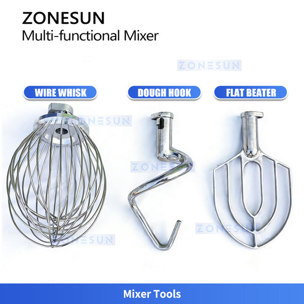 ZONESUN ZS-BM60 Food Mixer Dough Kneading & Whipping Stand Food Mixer for Bakery