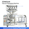 ZONESUN ZS-AFS015 Automatic Three-Chamber Premade Bag Vacuum Sealing Machine for Food Packaging