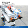 ZONESUN ZS-YTFS2 Máquina neumática de llenado de líquidos con 2 boquillas de pie