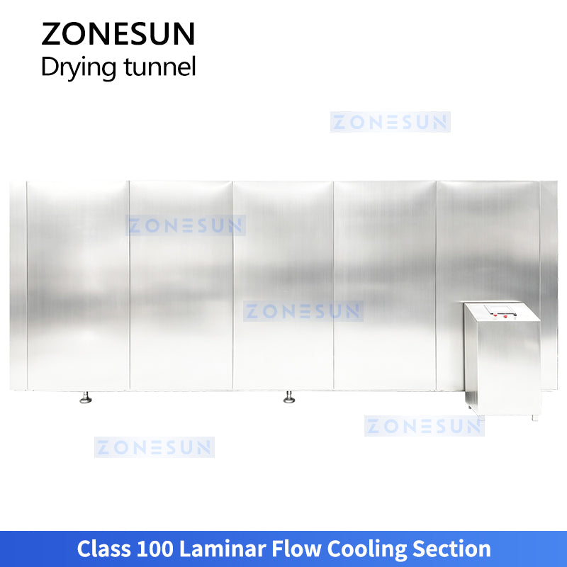 ZONESUN ZS-UVS3 Infrared Quartz Heating and Hot Air Bottle Drying Tunnel