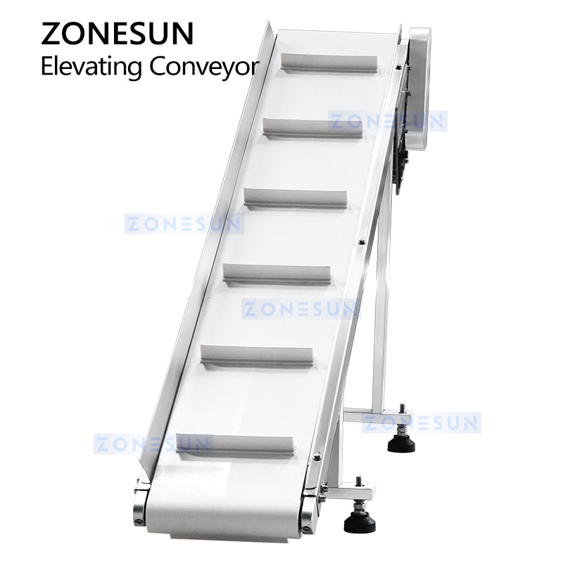 ZONSUN ZS-SLJ6 Compact Elevating Conveyor for Finished Goods Transfer Lines