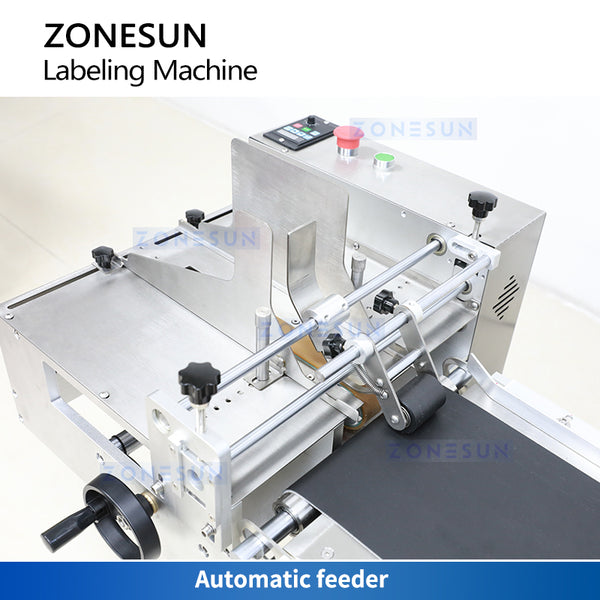 ZONESUN ZS-TB832 Automatic Paging Labeling Machine for Bags, Cards and Flat Cartons