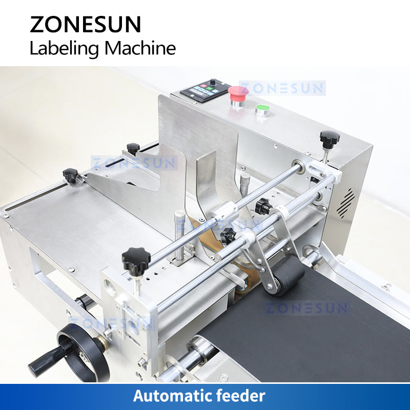 ZONESUN ZS-TB832 Automatic Paging Labeling Machine for Bags, Cards and Flat Cartons