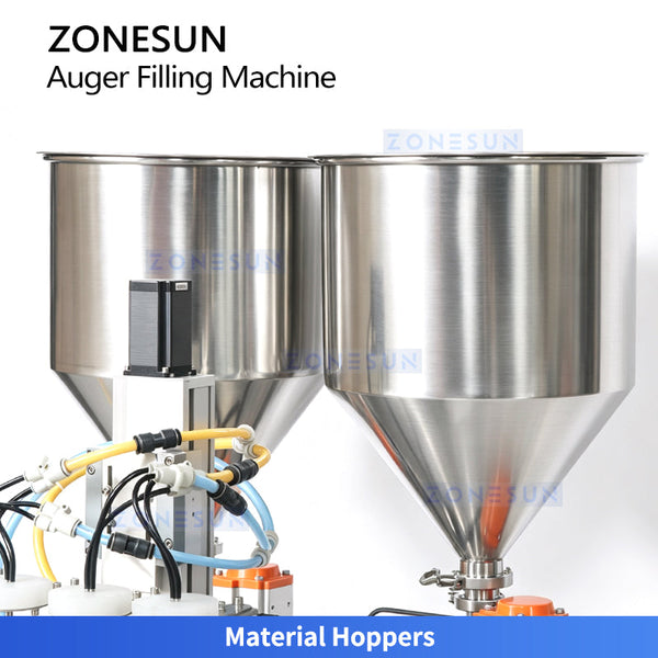 ZONESUN ZS-MCS4 Dual-Color Spiral Pattern Cosmetic Cream Filling Machine