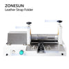 ZONESUN ZS-LSF2 Manual Leather Belt Rolling Machine Die Cutter Shoulder Strap Leather Laminating Folding Machine