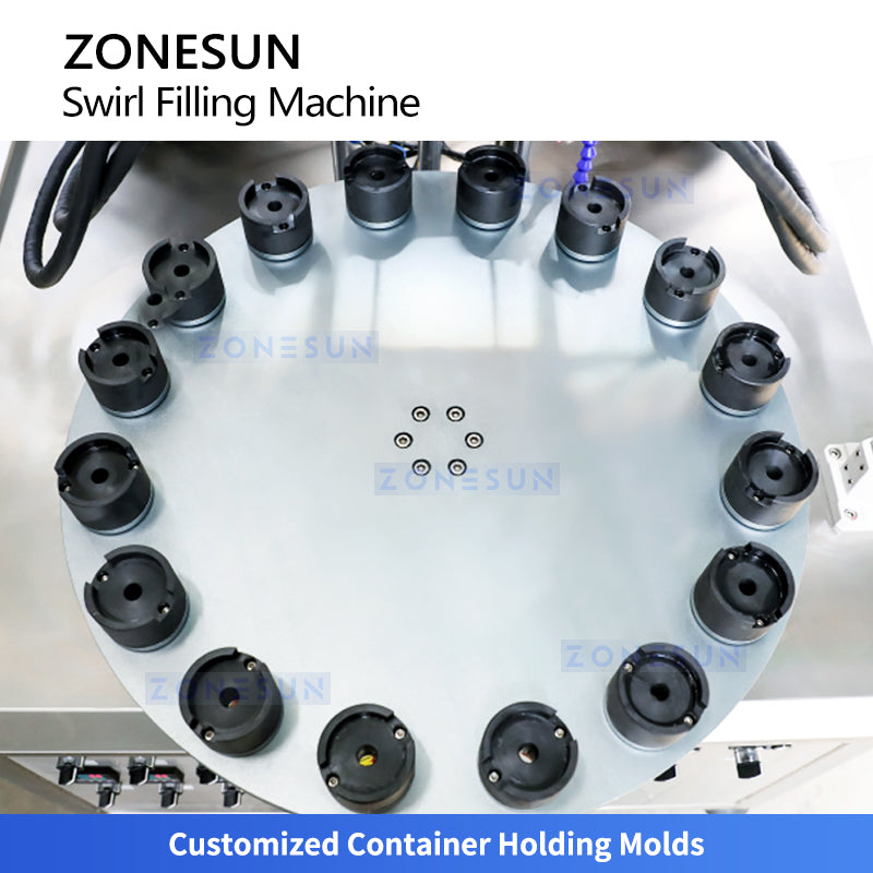 ZONESUN ZS-LG2C Lipstick Spiral Filling Machine Double Color for High-Viscosity Cosmetic & Paste Products