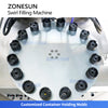 ZONESUN ZS-LG2C Lipstick Spiral Filling Machine Double Color for High-Viscosity Cosmetic & Paste Products
