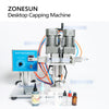 ZONESUN ZS-XG6100 Tabletop Four-Wheel Spindle Capping Machine for 20–50mm Caps