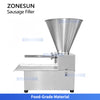 ZONESUN ZS-SFR1 Commercial Electric Sausage Filler Machine for Sausages Hot Dogs and Salami Meat Processing