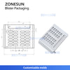ZONESUN ZS-DPP180P Automatic Blister Packaging Machine for Tablets, Capsules & Candy