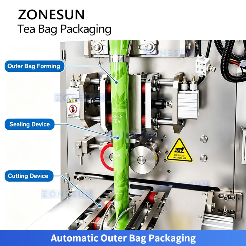 ZONESUN ZS-FS80 Automatic Inner and Outer Tea Bag Packaging Machine