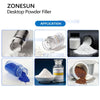 ZONESUN ZS-FM100H Tabletop Powder Filling Machine with Servo Auger for Small Dose Filling