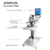 ZONESUN ZS-ICF01 Semi-Automatic Dual-Color Ice Cream Cup Filling Machine