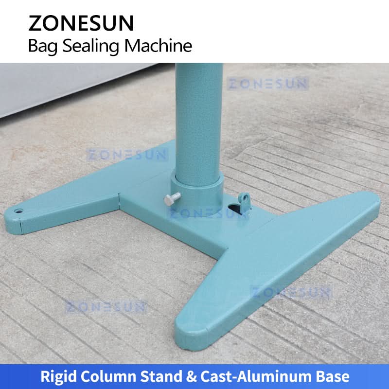 ZONESUN ZS-FK200 Pneumatic Direct Heat Bag Sealer for Mylar Foil Pouches Aluminum Foil Bags and Laminated Packaging