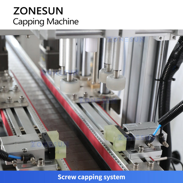 ZONESUN ZS-XG440D2 Servo Duckbill Pump Spray Cap Capping Machine