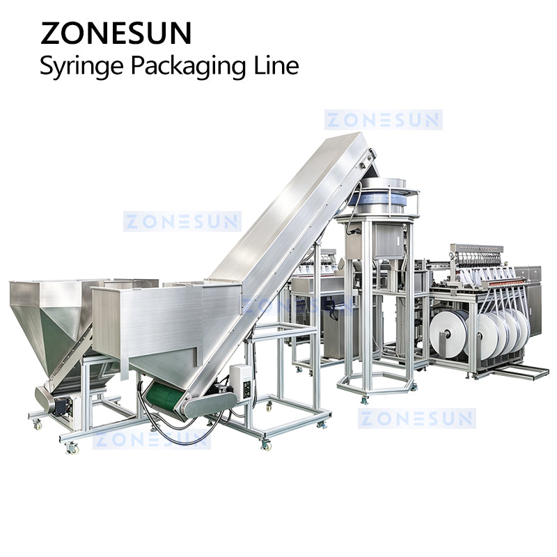 ZONESUN ZS-HYS60 Automatic Syringe Feeding and Pouch Packaging Line