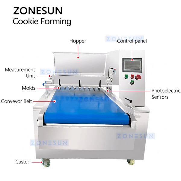 ZONESUN ZS-TSB400 Automatic Cookie Making Machine for Bakery and Food Factory