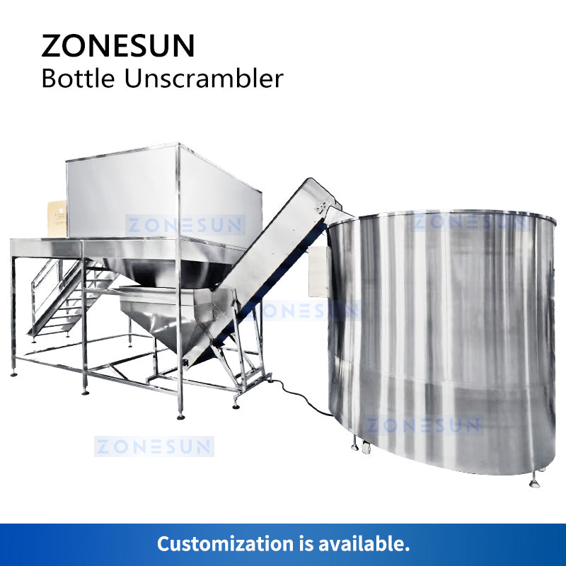 ZONESUN ZS-LPE2000 Automatic High Speed Bottle Unscrambler Sorting Machine