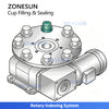 ZONESUN ZS-AFS20D Automatic Hidden Tea Cup Filling and Sealing Machine for Tea and Coffee