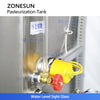 ZONESUN ZS-PRT100L Milk Pasteurization Tank with Heating and Cooling