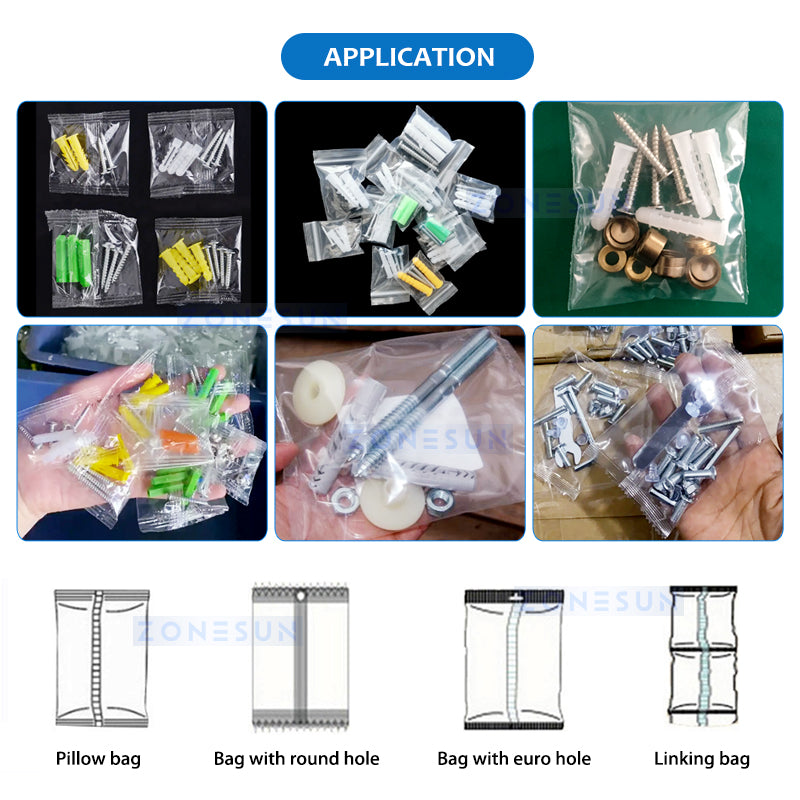 ZONESUN ZS-JSBZ2 Screw Pouch Packing Machine VFFS Machine