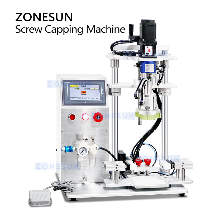 ZONESUN ZS-XG450S Semi-automatic Servo Screw-driven Capping Machine