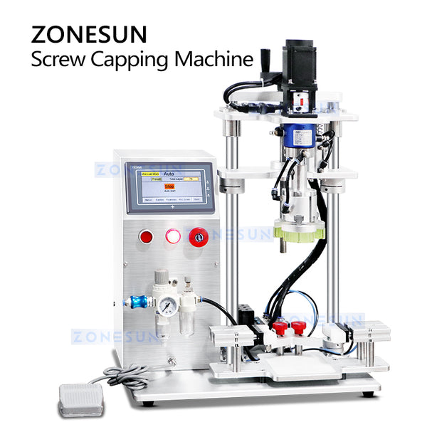 ZONESUN ZS-XG450S Semi-automatic Servo Screw-driven Capping Machine