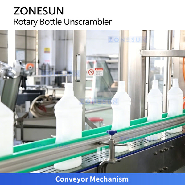 ZONESUN ZS-ULP18 Automatic Rotary Bottle Unscrambler for Plastic Bottles