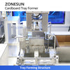 ZONESUN ZS-CSPM4T Automatic Corrugated Tray Former Erector with Hot Melt Glue Sealing