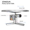 ZONESUN ZS-LP1200L Stainless Steel Rotary Sachet Collection Table Machine