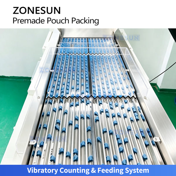 ZONESUN ZS-JF216 Automatic Solid Product Counting & Premade Pouch Packing Machine