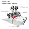 ZONESUN ZS‑TMB500 Semi‑Automatic Double‑Sided Tape Applicator | Envelope Sealing Tape Machine for Paper Bags, Boxes & Packaging