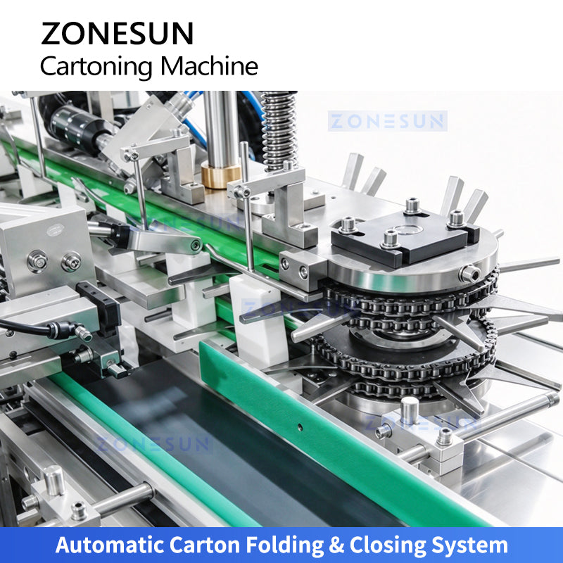 ZONESUN ZS-MSZH30L Automatic Top Load Cartoning Machine for Bottles and Food Granules