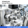 Inverted tip side syringe filling machine