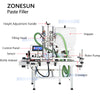 ZONESUN Thick Liquid Filling Machine Rotor Pump Paste Filler ZS-DTGT900U2